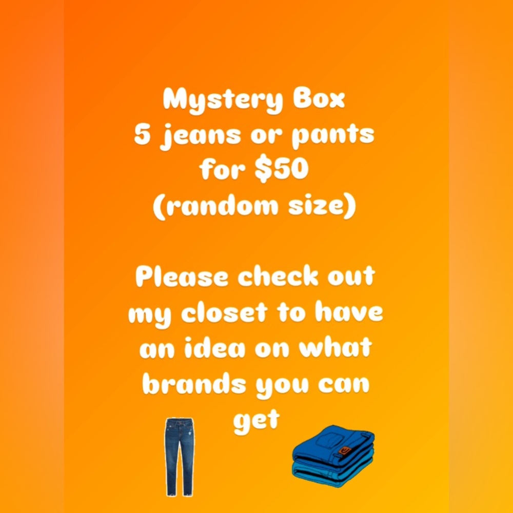 Mystery Box for 5 Jeans or Pants